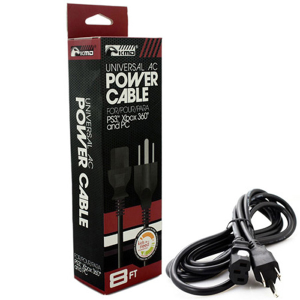 PS3/PC/Xbox 360 8" AC Power Cable [KMD]