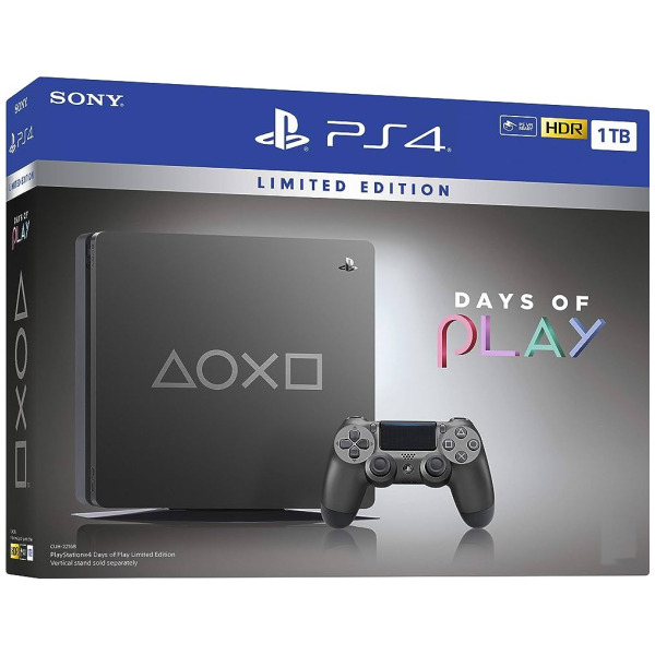 1TB PS4 PlayStation Slim Days of Play 2019 Steel Grey Limited Edition [Sony]